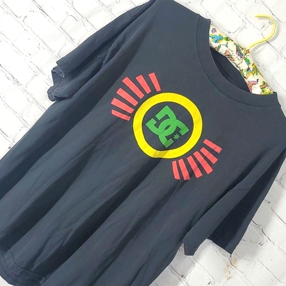 Y2K DC Skate Shoes Skateboarding Cky Bam Black Graphic Print Tee Tshirt Mens Lrg - Picture 9 of 11